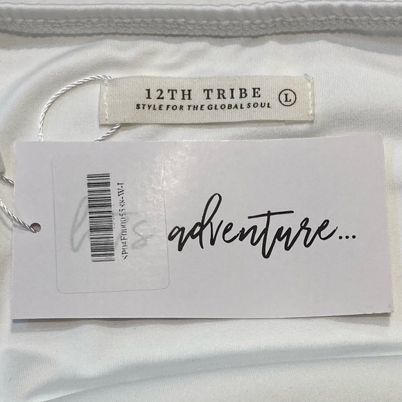 12th Tribe Size Large Madelyn White Crystal Mini Dress - Picture 6 of 13